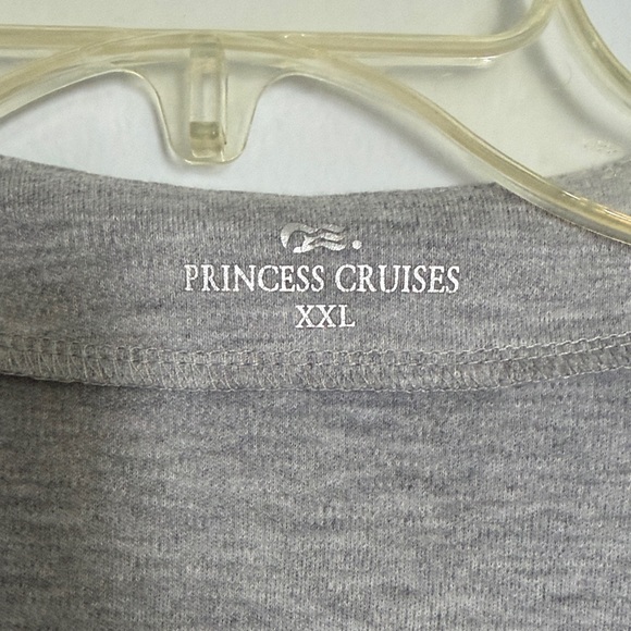 Princess Cruises 3pc Women's Gray Embroidered V-Neck Top, sleeveless top hoodie - Picture 5 of 6